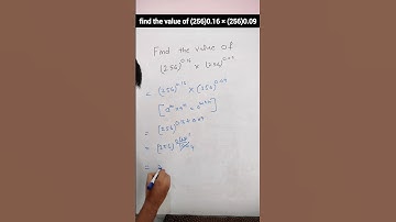 find the value of (256)0.16 × (256)0.09 #numbersystem #class9 #class9th #class9maths #shorts #short