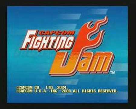 Capcom Fighting Jam Intro Sony Playstation 2 Pal Version
