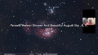 Jupiter And Moon Night Sky Spectacular August 2019, Perseid Meteor Shower