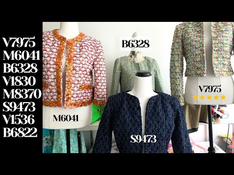 Pattern Review: Chanel-Style Jackets 🧥 The Vogue V7975 is the