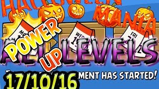 Angry Birds Friends Halloween Mania Freaky Fruits Tournament All Levels Power-Up Walkthrough