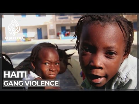 Haiti gang violence: Hundreds of children seek shelter in school