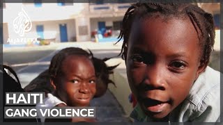Haiti gang violence: Hundreds of children seek shelter in school