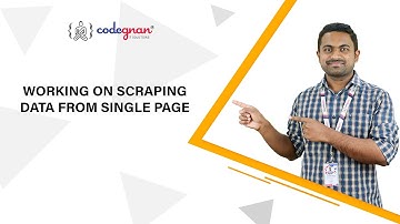 Working on Scraping Data From Single Page | Case Study - Web Scraping | Part-6