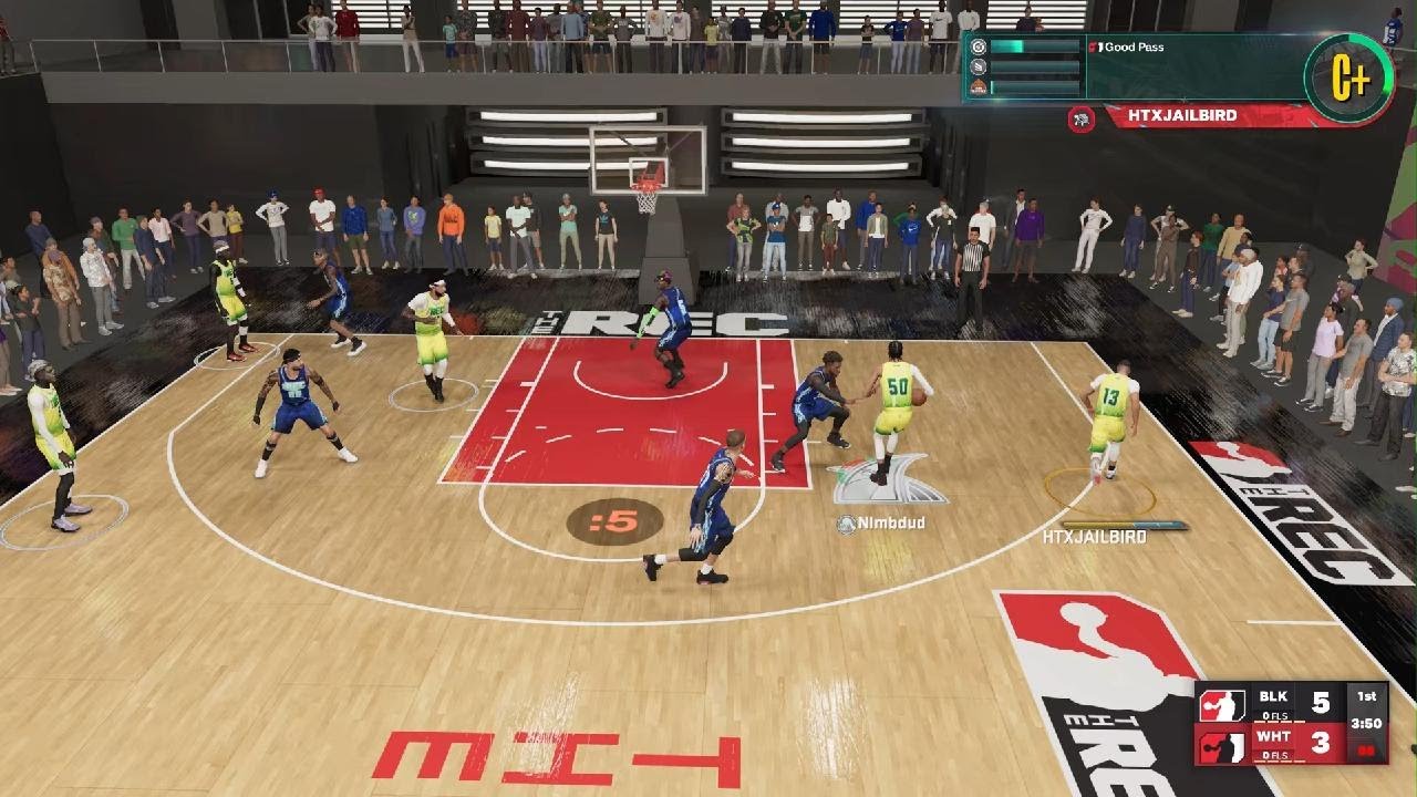 NBA 2K23 The REC HTXJAIL FADES on Wing off Backboard via SAGE Brick