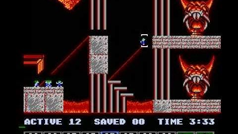 Lemmings (NES) taxing level 5 solution