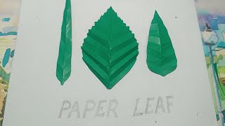 how to make a paper leaf| paper ke Patte Kaise banaen| DIY paper leafs#THE AAAA STAR