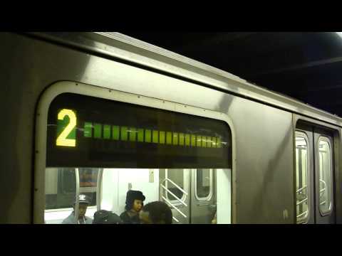 IRT Nostrand Ave Line: R142 2 Train at Beverly Roa...