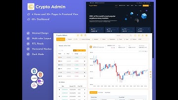 Crypto Dashboard Bootstrap Admin Template with Light Theme