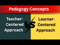 Teacher centered VS Learner centered approach| Teaching License/ADE , B.Ed/CTET