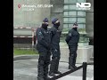 Greenpeace climate activists protest in Brussels against nuclear energy as leaders meet for summit