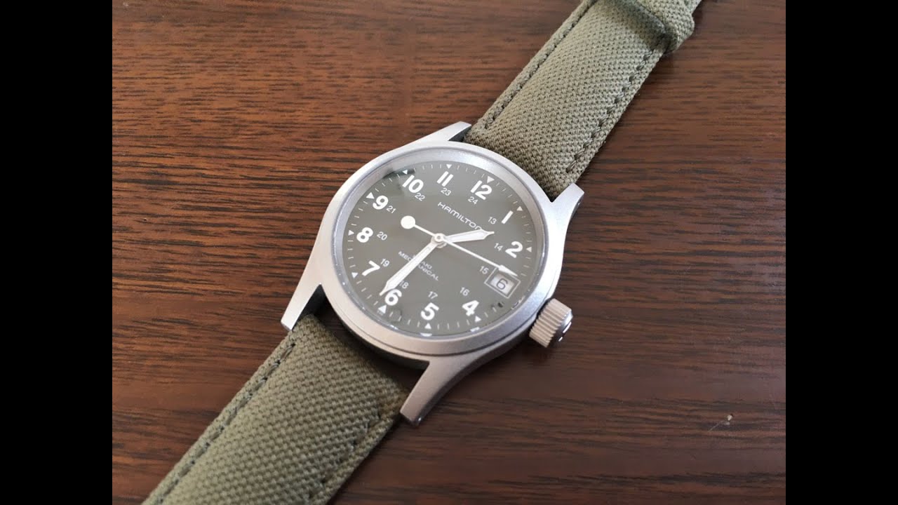 ハミルトン カーキフィールドメカ 33mm H693190 オーバーホール後の開封（動作音収録）