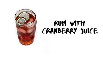 Cocktail Recipe by Le Staffe - Rum With Cranberry Juice