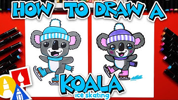 How To Draw A Koala Ice Skating