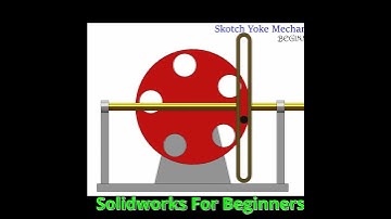 scotch yoke mechanism #shorts #mechanical #mechanism #solidworks #cad #animation #solidworks #design