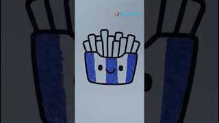 Cute French Fries Coloring 🍟 So Satisfying to Watch!