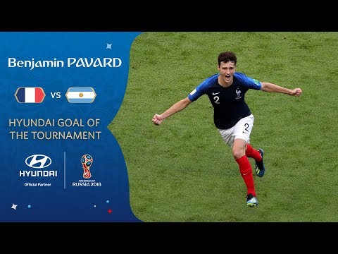 Benjamin PAVARD goal vs Argentina | 2018 FIFA World Cup | Hyundai Goal of the Tournament **WINNER**