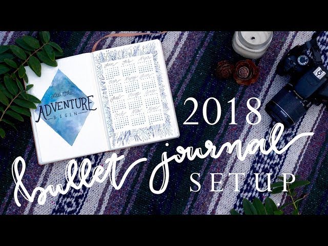My 2018 Bullet Journal Setup + January Plan with Me!