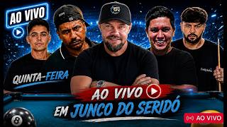 JOGOS RASGADO EM JUNCO PB  MORANGUINHO - MAICON - FELIPINHO - AO VIVO  #aovivo #sinucaaovivo