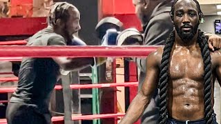 Terence Crawford JACKED 154 Training FIRST LOOK; Shows SHOTGUN BLAST KO Punching Power