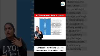 PTE Grammar Tips &amp; Tricks | Common Noun Endings Explained | Score High in PTE 2026 #pte90