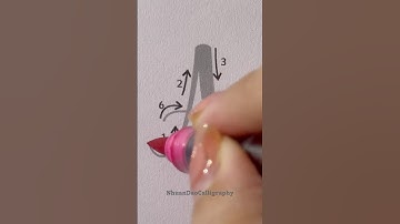 How Easily You Can Learn to Lettering “A” #shorts #nhuandaocalligraphy #handlettering