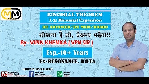 #Binomial #Algebra #Maths #VPN BINOMIAL THEOREM | JEE | BOARD | IIT | NIT | VPN | MATHS | EXPANSION