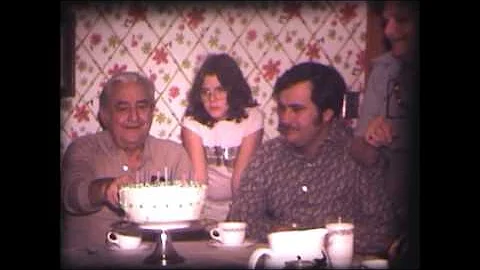 Papa's Birthday and Sunday Dinner with the Zunino family 1979