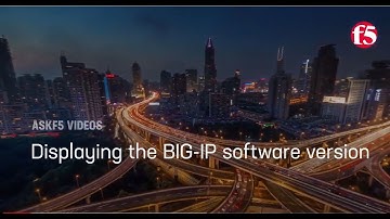 Displaying the BIG-IP software version