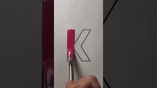 Satisfying Letter “K” With Pink! ✨💕 #Artistomg