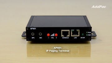 AP601 IP paging Terminal, SIP Public Announcement Terminal(IP 음성방송 터미널)