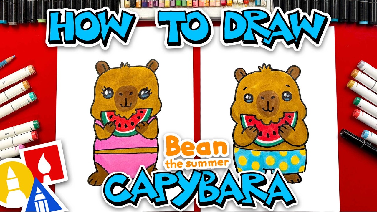 How To Draw Bean The Summer Capybara