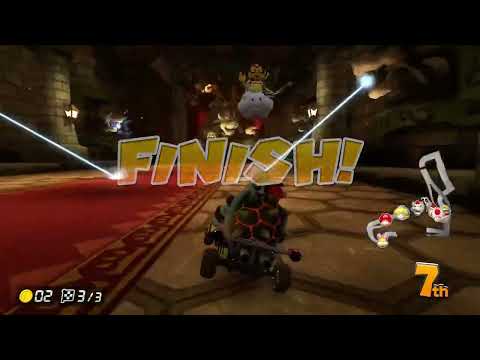 Dry Bowser 7th 12th Place Animation Kart Mario Kart 8 Deluxe