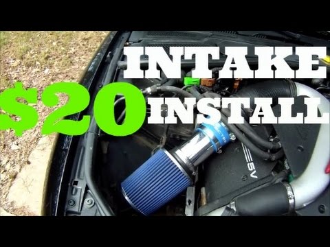 20 DOLLARS COLD AIR INTAKE INSTALL - YouTube