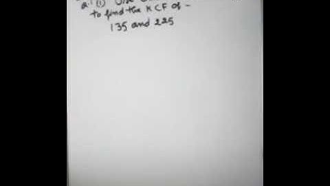 Real Numbers - Exercise 1.1 - Question 1 ( part i)