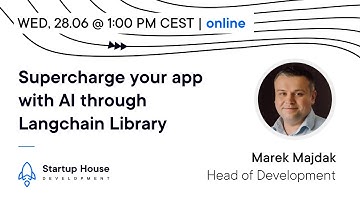 Webinar: Supercharge your app with AI through Langchain Library