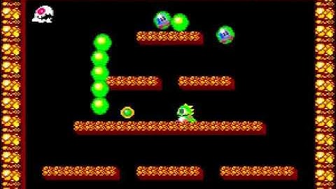 Bubble Bobble bootleg with 687 - gameplay - video snap - MAME Rom bub68705
