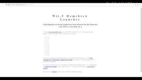 [Wii U] Firmware 5.5.2 Browser Exploit improved - Check it out