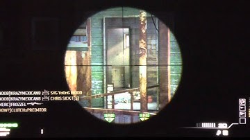 MW3 6 MAN KILL FEED!with The Barrett 50 Cal.