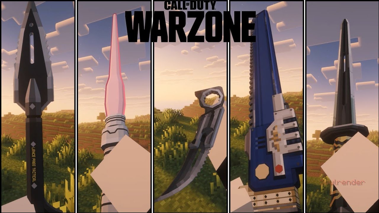 Call Of Duty Warzone Melee Pack Mods For Minecraft Java 1.20.1 - YouTube
