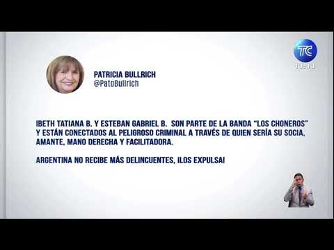 Argentina expulsa a dos personas que tendrían supuestos vínculos con alias 'Fito'
