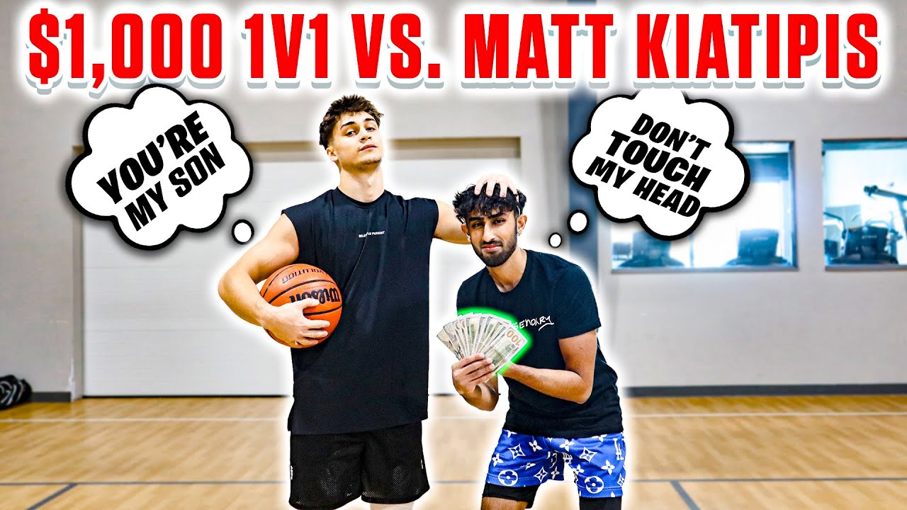 KING OF 1v1 VS. Toronto's BIGGEST Trash Talker Matt Kiatipis *(1,000 1v1)* YouTube