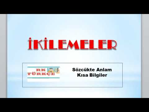 İkilemeler | Sözcükte