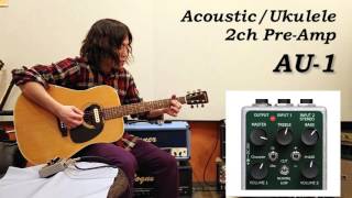 albit acoustic/ukulele 2ch pre-amp - au-1
