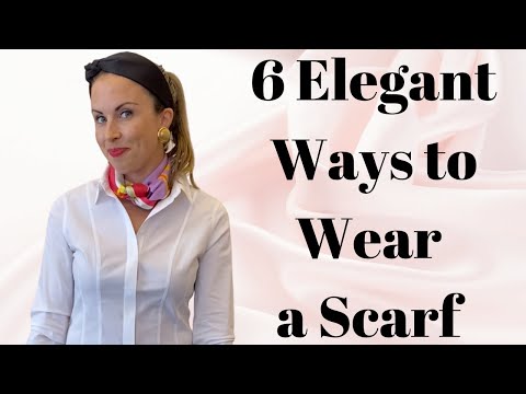 how to tie a scarf around your neck beautifully