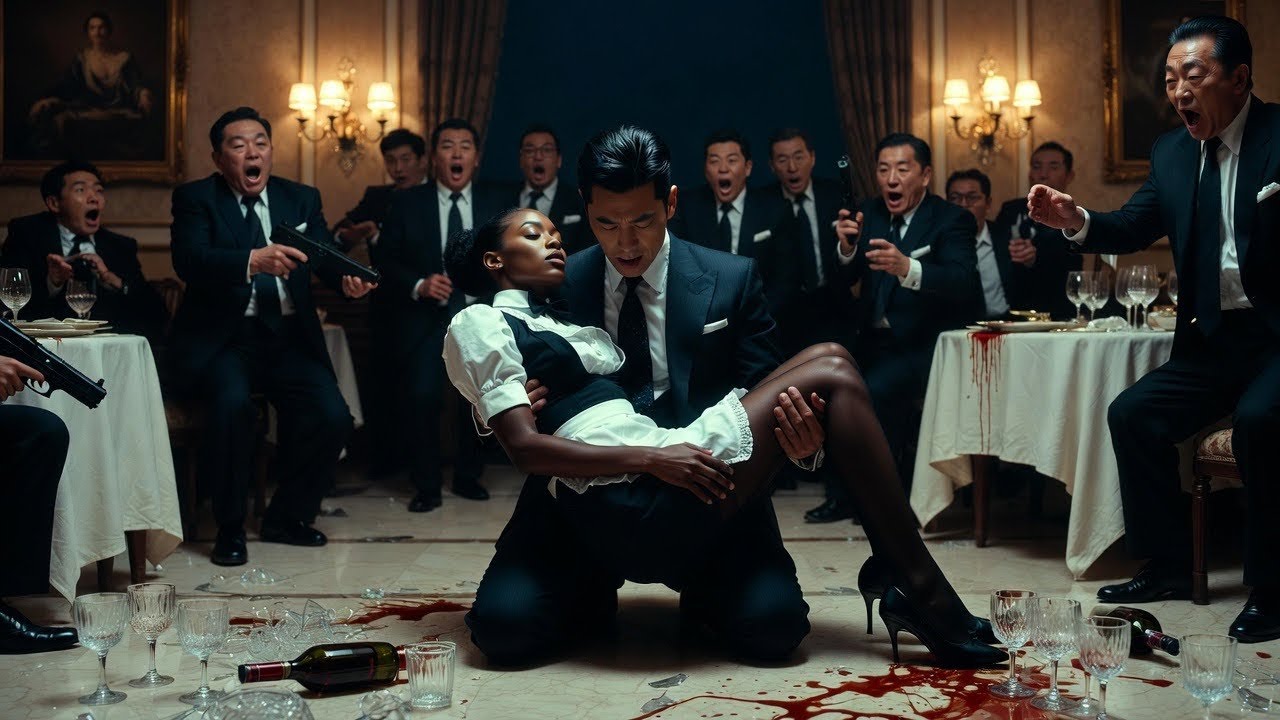 A BLACK WAITRESS Collapsed in Front of the Mafia Boss Mid-Dinner — His Decision Changed Everything