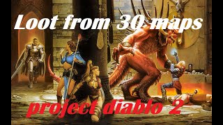 Project Diablo 2 (PD2) Loot from 30 T1 Maps w/ big boy slams!