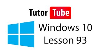 Windows 10 Tutorial - Lesson 93 - Wordpad