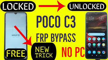 Poco C3 Google Account Remove | Poco C3 FRP Bypass Without PC Latest Security @SecretFix