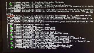 Amiga 600 GNU/Linux m68k kernel 3.16 bootup (Debian Jessie 8.0)